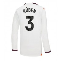 Moški Nogometni dresi Manchester City Ruben Dias #3 Gostujoči 2023-24 Dolgi Rokav